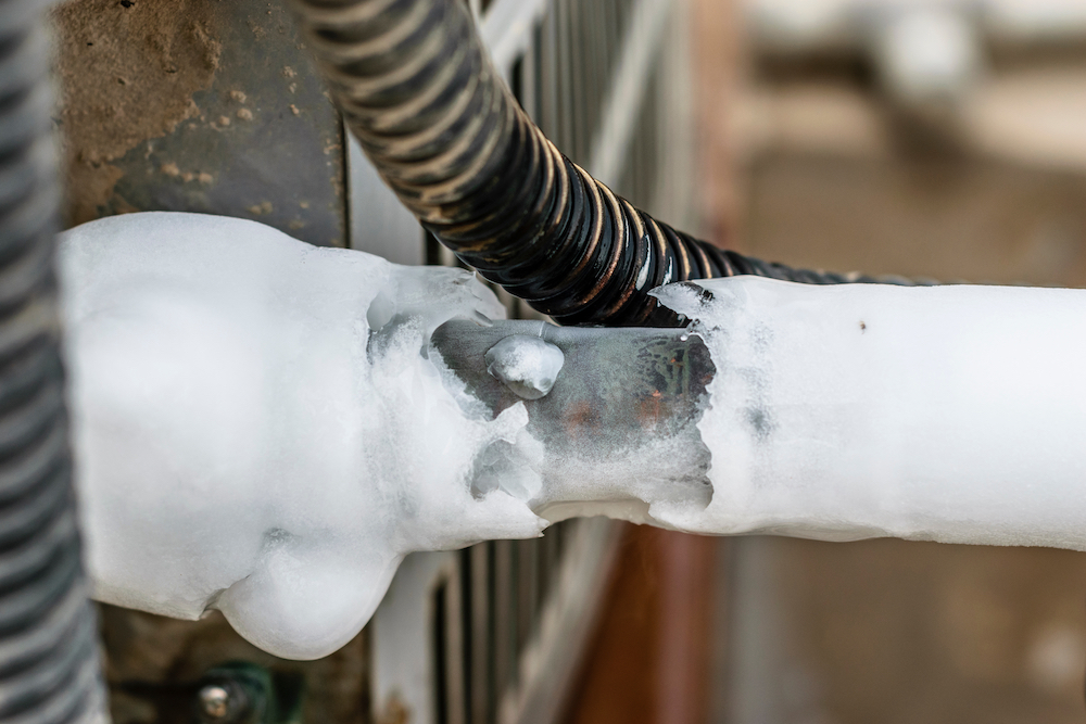 frozen evaporator coils