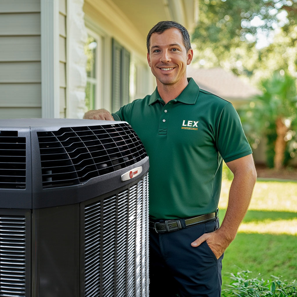 LEX AC System Replacement technician