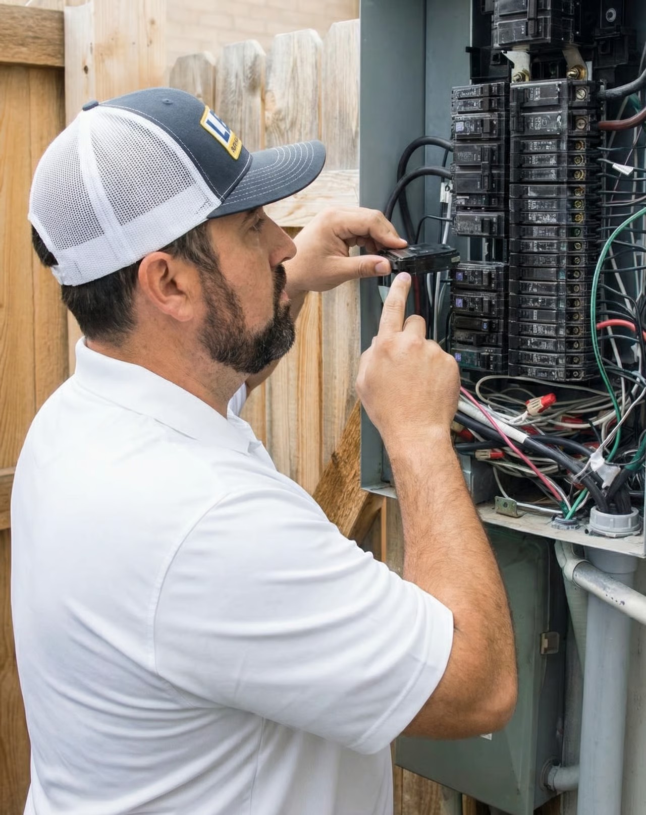 200-amp electrical panel upgrade in Plano home