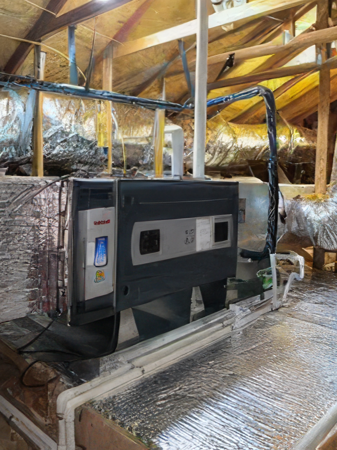 LEX technician installing a new heater in Dallas-Fort Worth