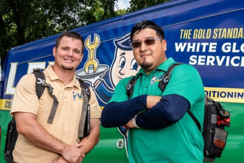 LEX Air Conditioning team delivering white glove service